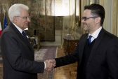 Alessandro Rosina dal Presidente della Repubblica Sergio Mattarella